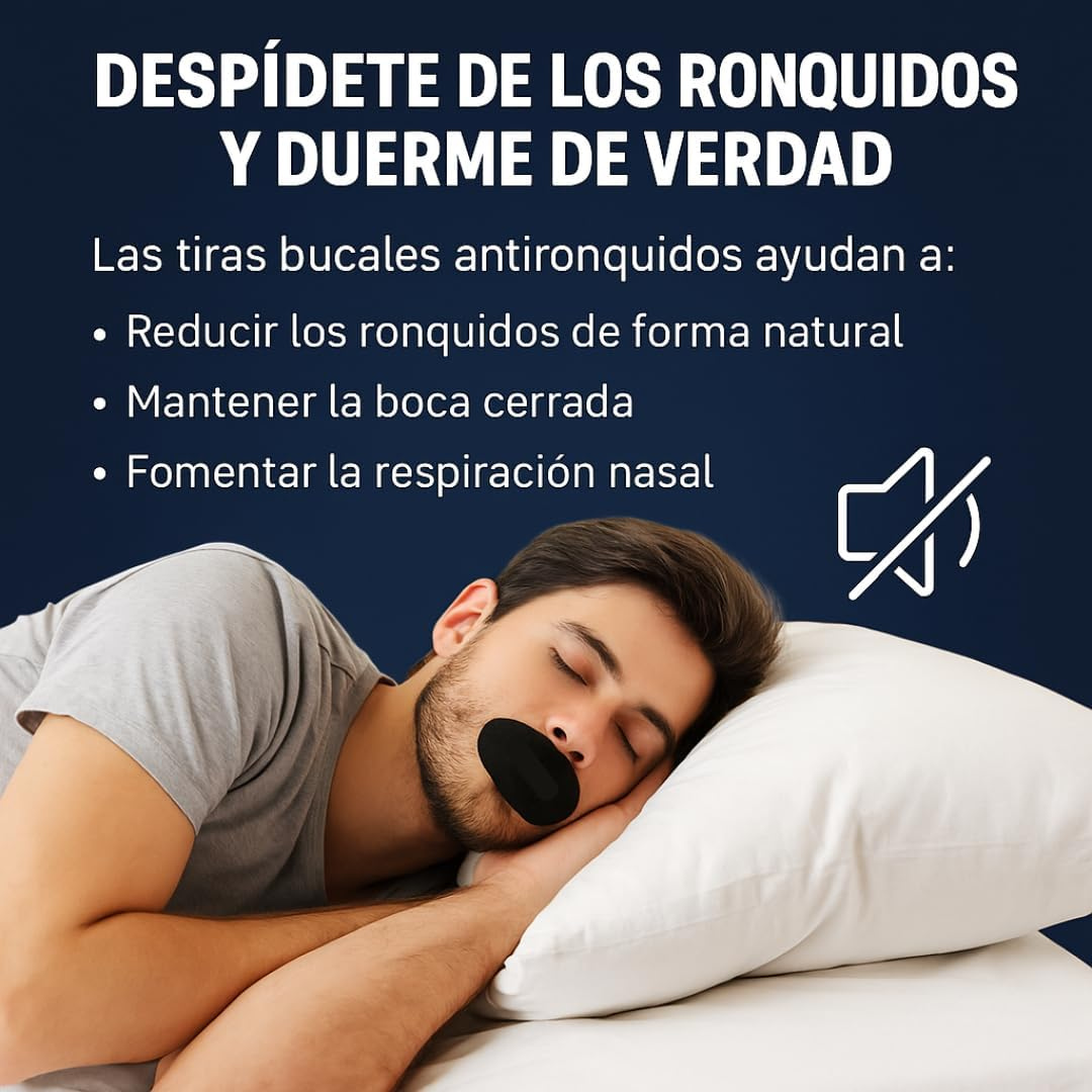 cinta antirronquidos para dormir
